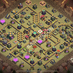 Town Hall Level 14 War Base Design 2026, Anti Everything, Layout #2748