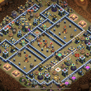 Town Hall Level 14 War Base Design, Anti Everything, Layout #277