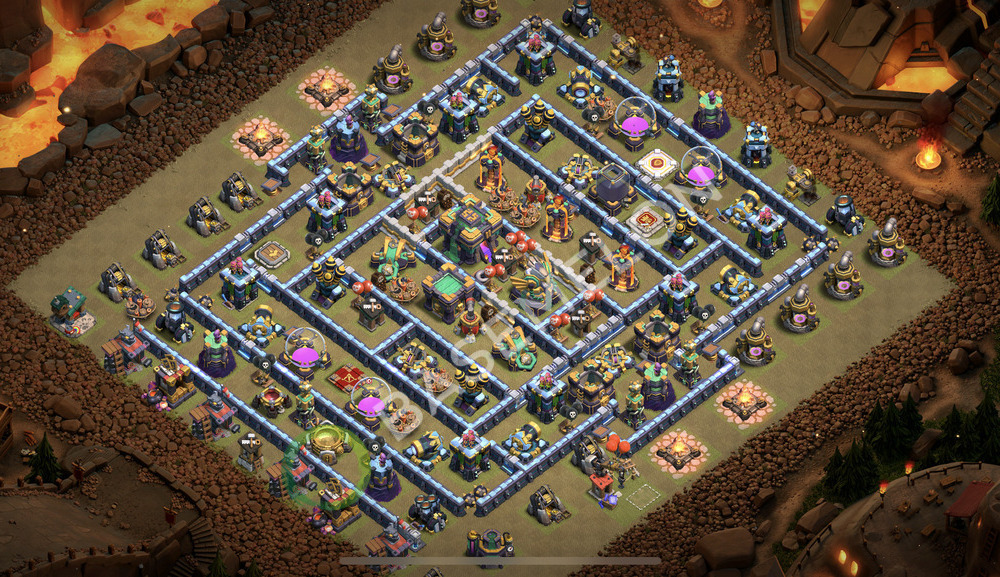 Town Hall Level 14 War Base Design 2026, Layout #2776
