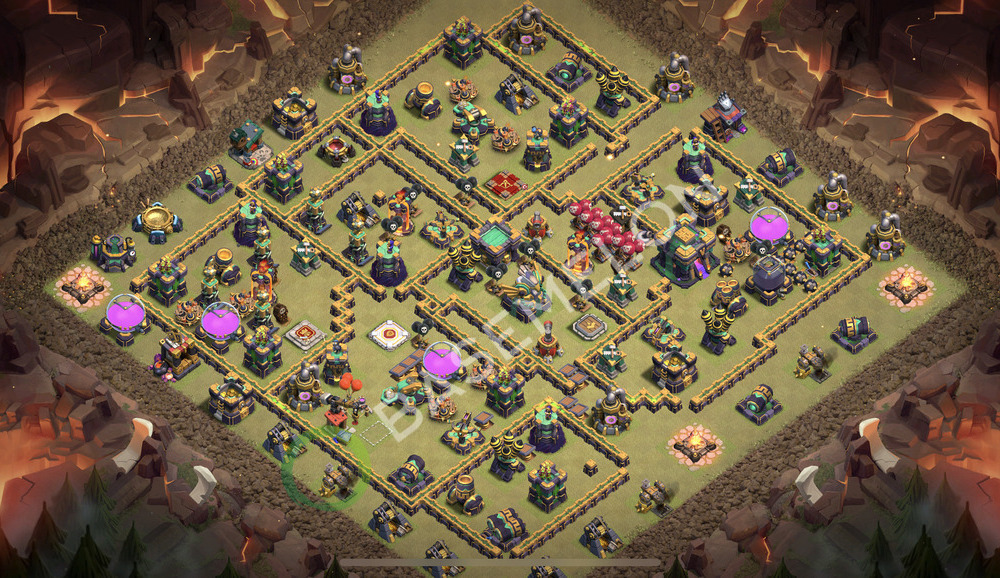 Town Hall Level 14 War Base Design 2026, Layout #2830