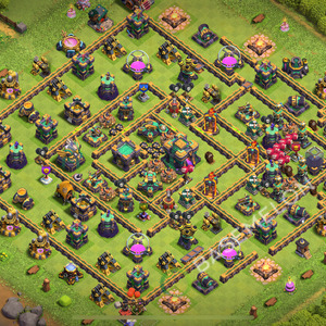 Aldea del Ayuntamiento Nivel 14 para Defensa, Niveles Máximos, Híbrido Diseño 2026, #2837