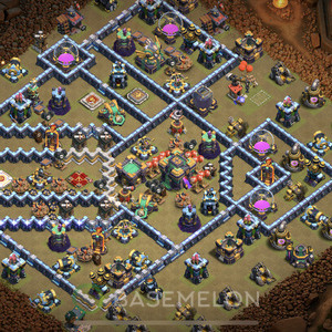 Town Hall Level 14 War Base Design, Anti Everything, Layout #287