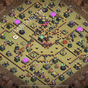 Town Hall Level 14 War Base Design 2026, Anti Everything, Layout #2914