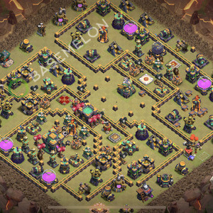 Town Hall Level 14 War Base Design 2026, Anti Everything, Layout #2943