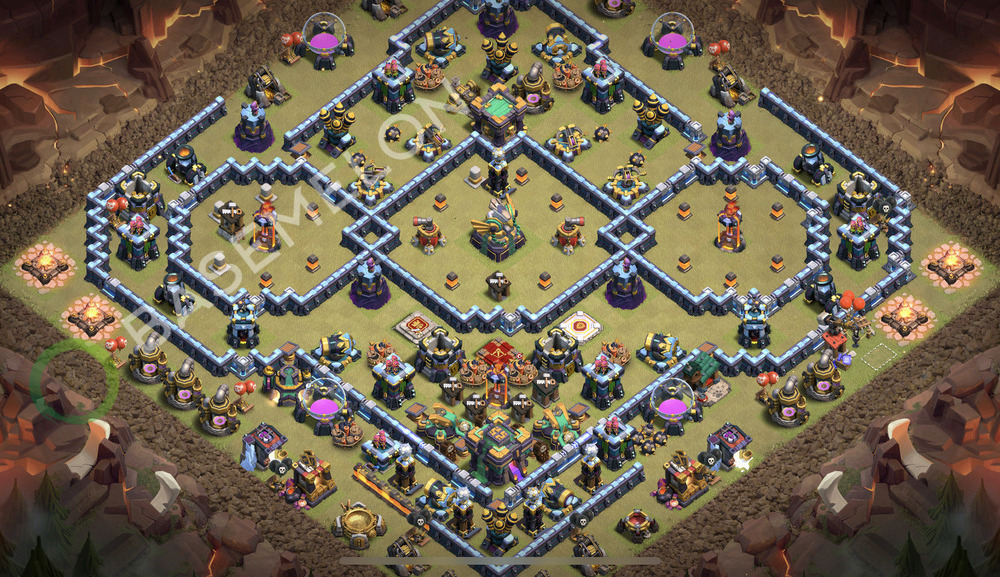 Town Hall Level 14 War Base Design 2026, Anti 2 Stars, Anti Everything, Layout #2979