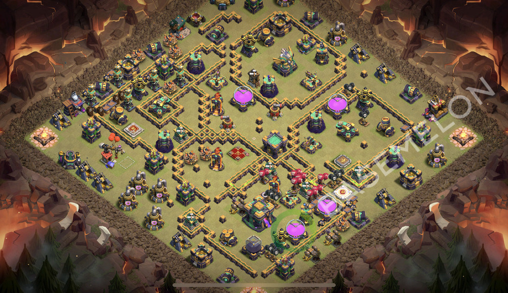 Aldea del Ayuntamiento Nivel 14 para Guerra Diseño 2026, #3097