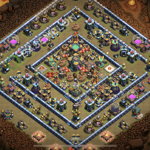 Town Hall Level 14 War Base Design 2026, Anti 2 Stars, Anti Everything, Layout #3161