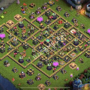 Town Hall Level 14 Trophy/Defense Base Design 2026, Anti 3 Stars, Layout #3180