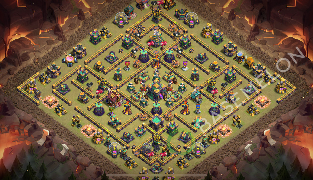 Aldea del Ayuntamiento Nivel 14 para Guerra, Anti 3 Estrellas, Anti Todo Diseño 2026, #3221
