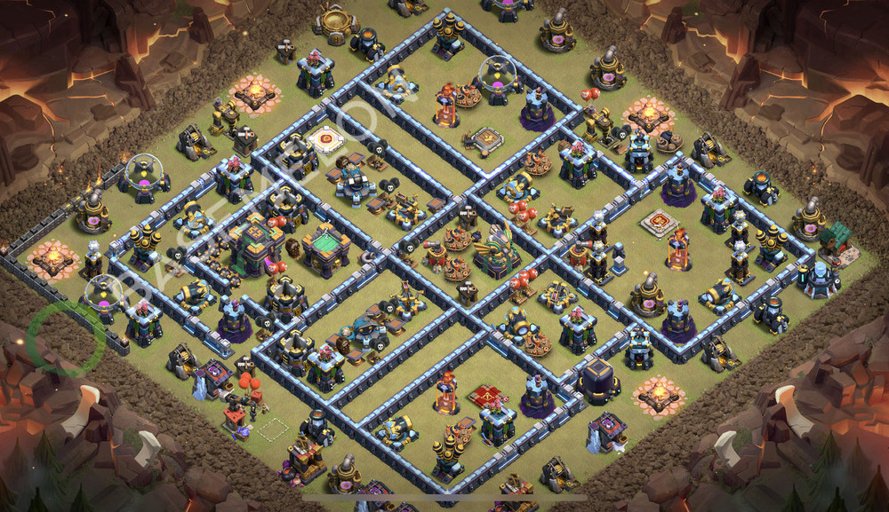 Hôtel de Ville Level 14 Guerre GDC Base  2026, Anti Tout, Village #3272