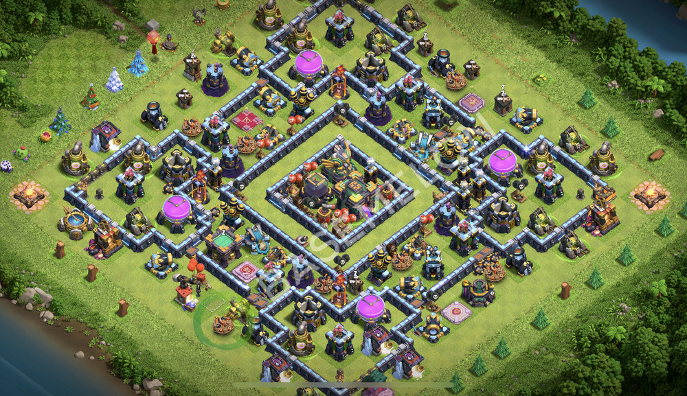 Town Hall Level 14 Farm Base Design 2026, Hybrid, Anti Air, Layout #3360