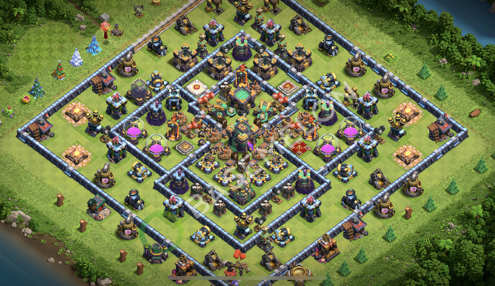 Hôtel de Ville Level 14 Farming Base  2026, Anti 3 Étoiles, Hybride, Village #3391