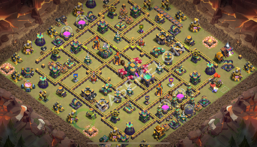 Town Hall Level 14 War Base Design 2026, Anti 3 Stars, Anti Everything, Layout #3502