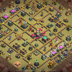 Town Hall Level 14 War Base Design 2026, Anti 3 Stars, Anti Everything, Layout #3502