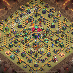 Town Hall Level 14 War Base Design 2026, Anti 3 Stars, Anti Everything, Layout #3506
