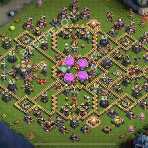 Town Hall Level 14 Farm Base Design 2026, Anti Everything, Hybrid, Layout #3522