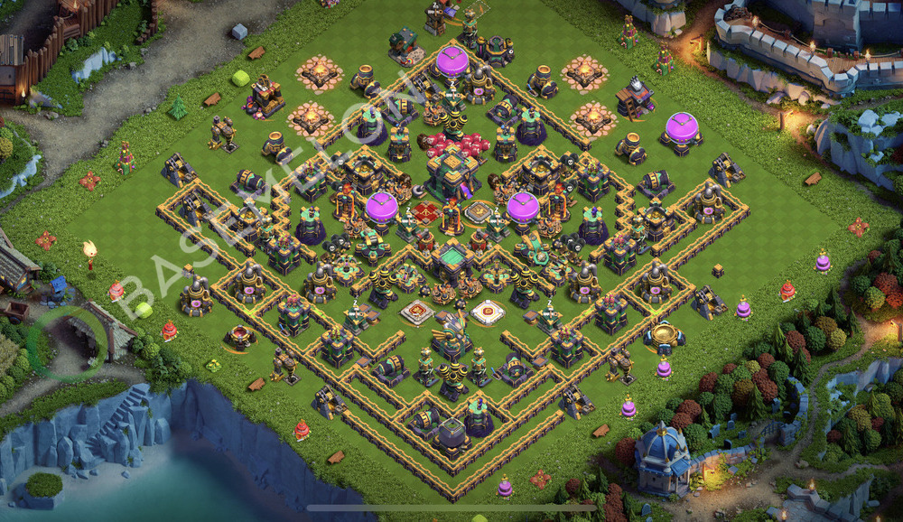 Town Hall Level 14 Trophy/Defense Base Design 2026, Anti Air, Layout #3523