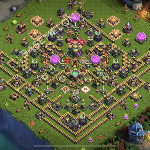 Town Hall Level 14 Trophy/Defense Base Design 2026, Anti Air, Layout #3523