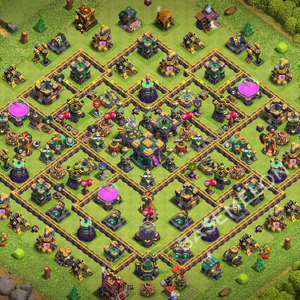 Town Hall Level 14 Trophy/Defense Base Design 2026, Anti 2 Stars, Anti Everything, Layout #3541