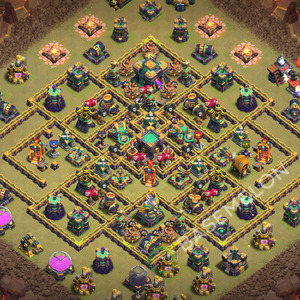 Town Hall Level 14 War Base Design 2026, Anti 3 Stars, Layout #3565