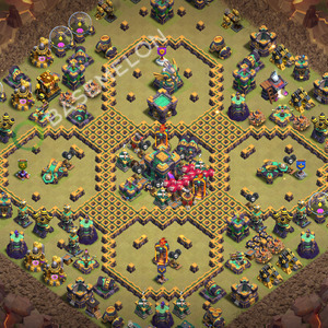 Town Hall Level 14 War Base Design 2026, Legend League, Layout #3574