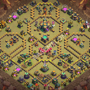 Rathaus Level 14 Krieg Base 2026, Anti Alles, Layout #3635