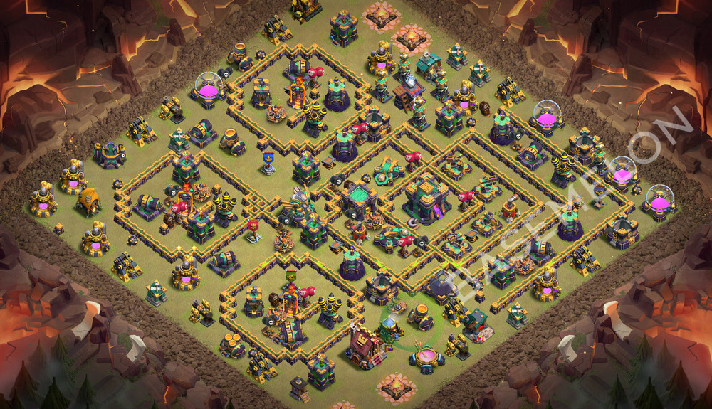 Rathaus Level 14 Krieg Base 2026, Layout #3640