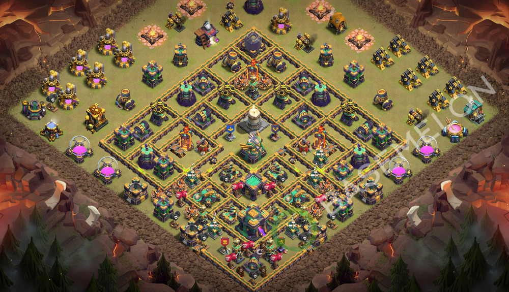 Town Hall Level 14 War Base Design 2026, Layout #3779