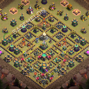 Town Hall Level 14 War Base Design 2026, Layout #3779