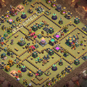 Town Hall Level 14 War Base Design 2026, Anti 3 Stars, Anti Air, Layout #3780