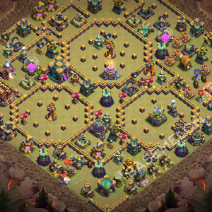 Town Hall Level 14 War Base Design 2026, Anti Everything, Layout #3781
