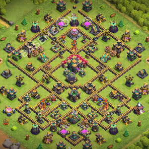 Town Hall Level 14 Trophy/Defense Base Design 2026, Anti 3 Stars, Legend League, Layout #3782