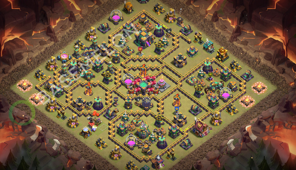 Town Hall Level 14 War Base Design 2026, Layout #3842