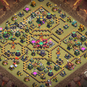 Town Hall Level 14 War Base Design 2026, Layout #3842
