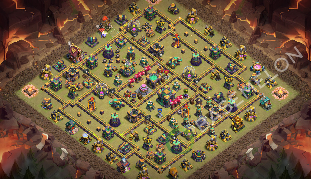 Town Hall Level 14 War Base Design 2026, Layout #3845