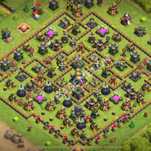 Town Hall Level 14 Trophy/Defense Base Design 2026, Anti 2 Stars, Anti Air, Layout #3907