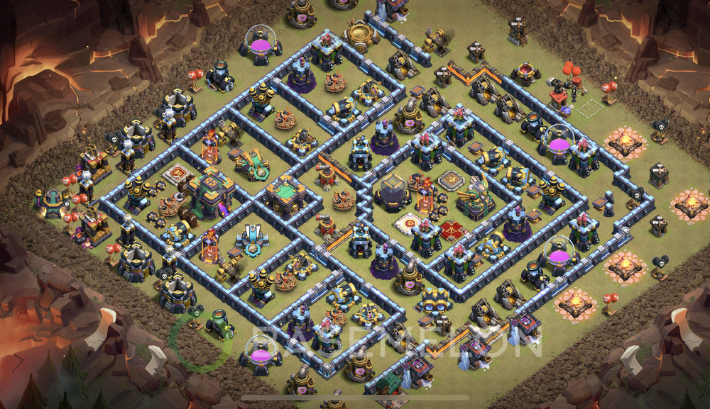 Town Hall Level 14 War Base Design 2024, Anti 3 Stars, Anti Air, Layout #436