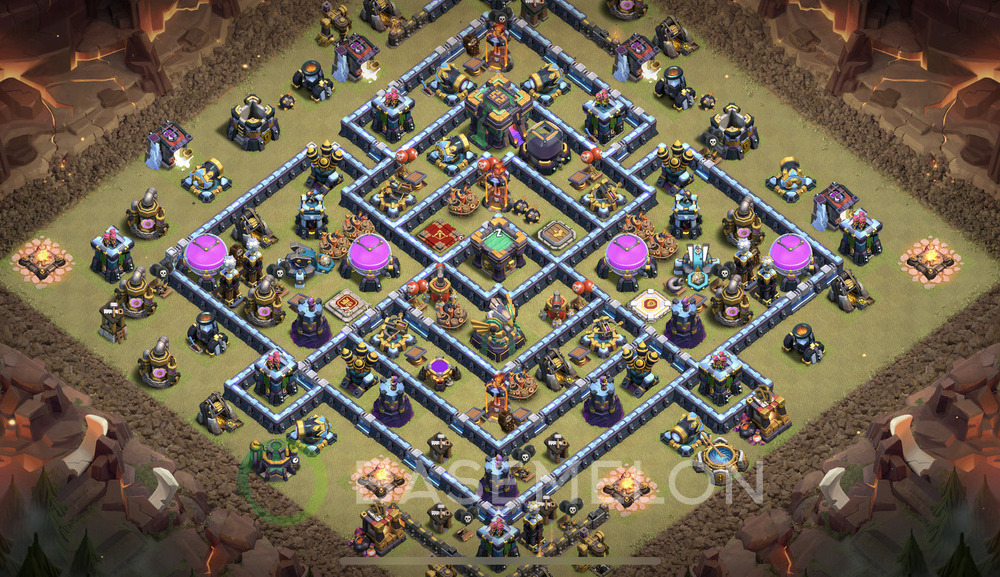 Town Hall Level 14 War Base Design 2024, Anti 3 Stars, Anti Everything, Layout #451