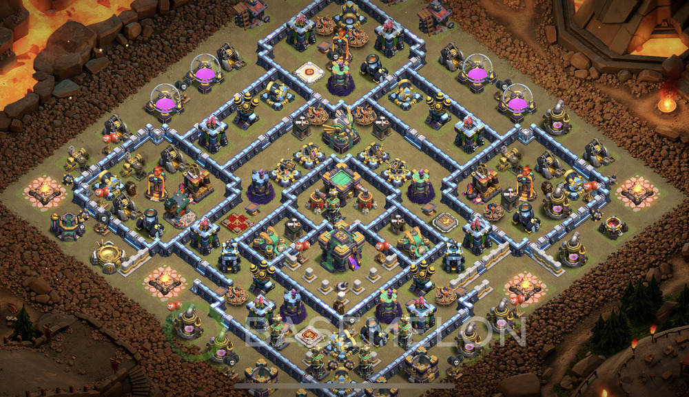 Town Hall Level 14 War Base Design 2024, Anti 3 Stars, Anti Everything, Layout #457