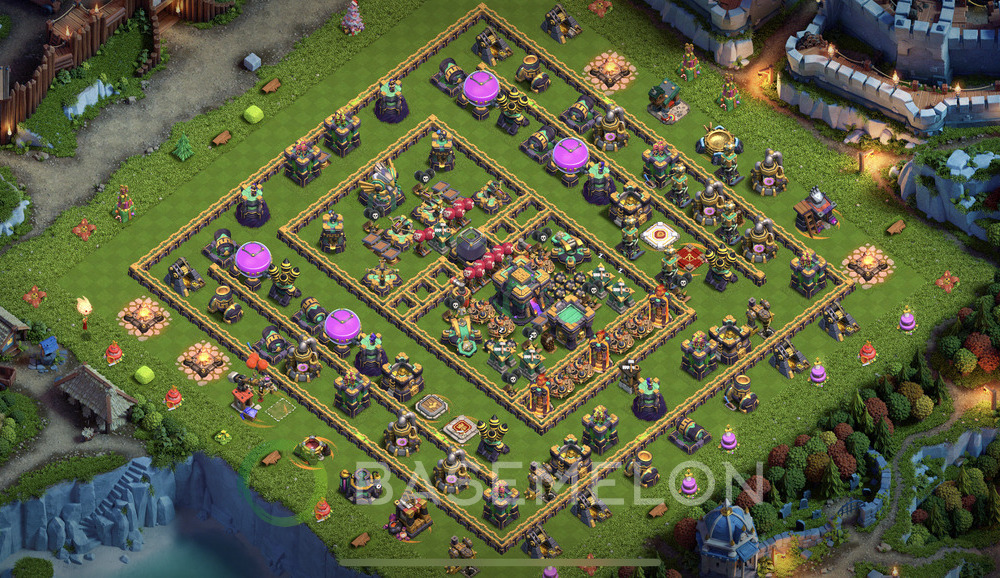 Town Hall Level 14 Farm Base Design 2024, Anti Air, Layout #506