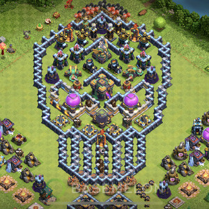 Town Hall Level 14 Progress Base Design, Layout #513