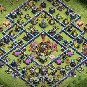Rathaus Level 14 Farmen Base, Hybrid, Anti Alles, Layout #514