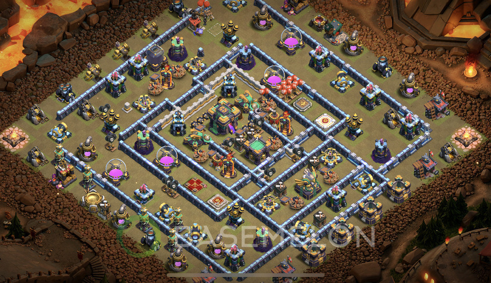 Town Hall Level 14 War Base Design 2024, Layout #545