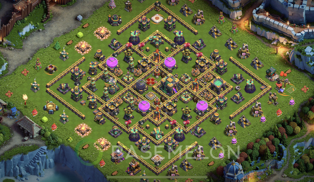 Town Hall Level 14 Trophy/Defense Base Design 2024, Anti 2 Stars, Legend League, Layout #631