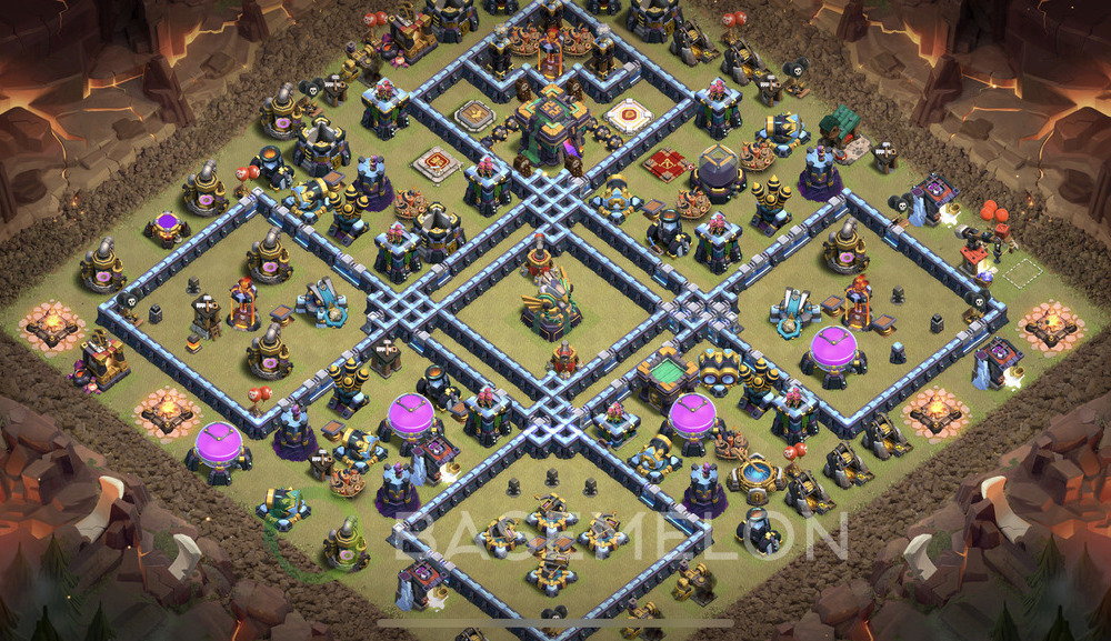 Town Hall Level 14 War Base Design 2024, Anti Air, Anti 3 Stars, Layout #633