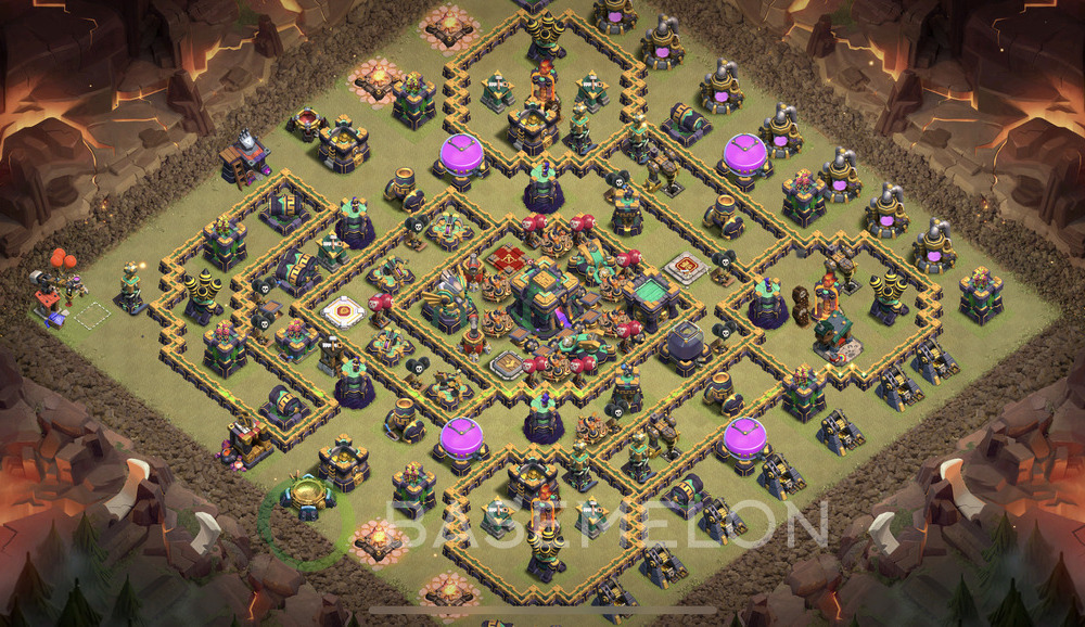 Town Hall Level 14 War Base Design 2024, Anti 3 Stars, Legend League, Layout #646