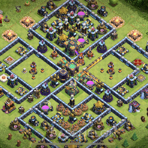 Town Hall Level 14 Farm Base Design, Hybrid, Anti Everything, Layout #693