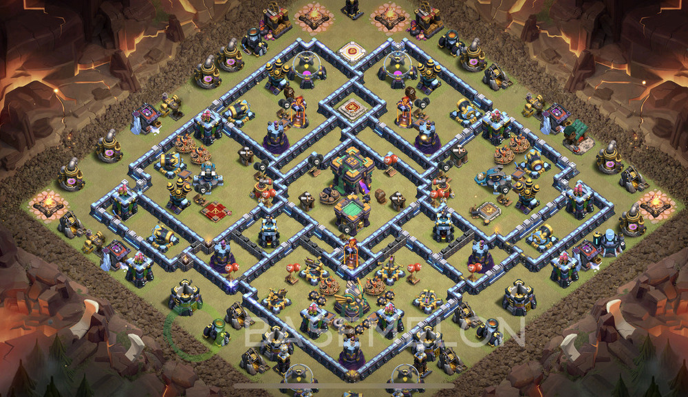 Town Hall Level 14 War Base Design 2024, Anti 2 Stars, Legend League, Layout #723