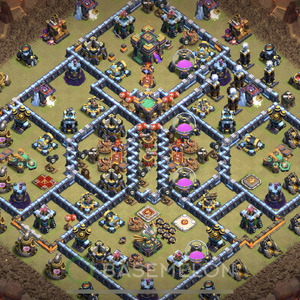 Rathaus Level 14 Krieg Base, Anti Alles, Layout #767