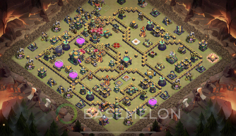 Town Hall Level 14 War Base Design 2024, Anti 3 Stars, Anti Everything, Layout #768